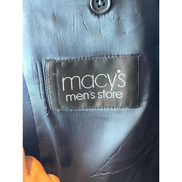 Michael Kors Men Blazer Coat Jacket 100% Wool Single Breasted Navy Blue Size 46R - Picture 7 of 8